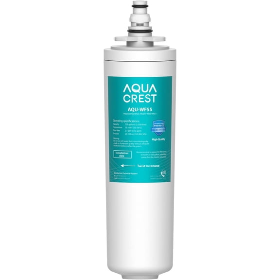 AQUA CREST 9601 Water Filter, Model No.AQU-WF55. Replacement for Moen 9601 ChoiceFlo 9600, 9602, 9500, 9501, 9502,  F87400, F7400, F87200, 77200, CAF87254, S5500 Series of Moen Faucets (Pack of 1)