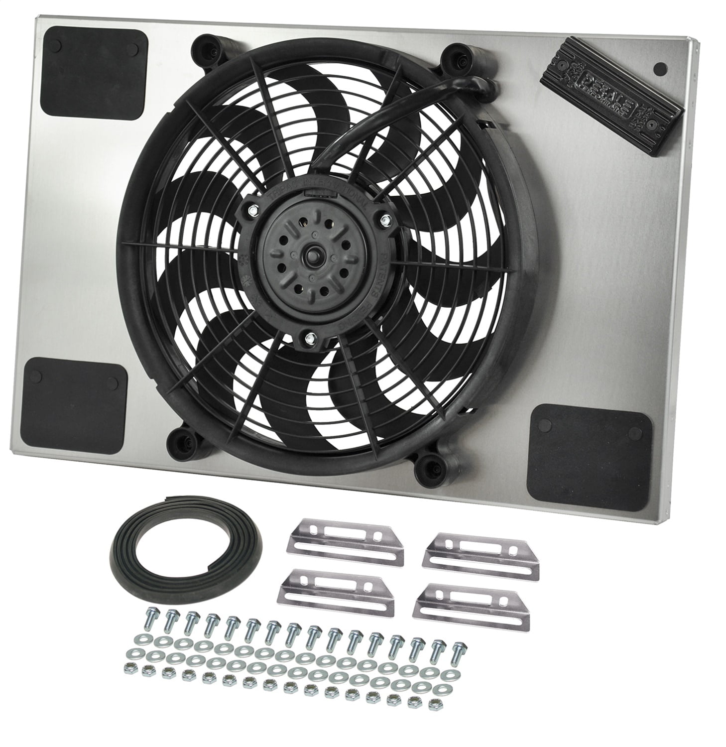 derale der66827 pwm dual rad fan/aluminum shroud assembly