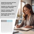 thumbnail image 6 of 1 Mm Ballpoint Ink Twist Pen Refills, 10 Pcs Medium Point Metal Smooth Writing Replaceable Ink Refill for Office Workers, Business Professionals Daily Writing & Signature Use, 6 of 9