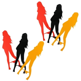 Frcolor Car Sticker Sexy Lady Window Decal Vinyl Stickers Girl Decals  Silhouette Naked Men Funny Cut Die Minivan Woman Decor 