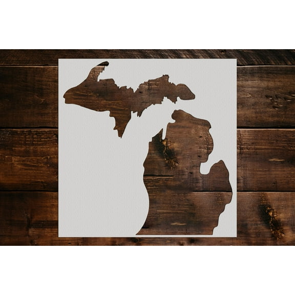 Michigan State Stencil - Art and Wall Stencil (6"x6")