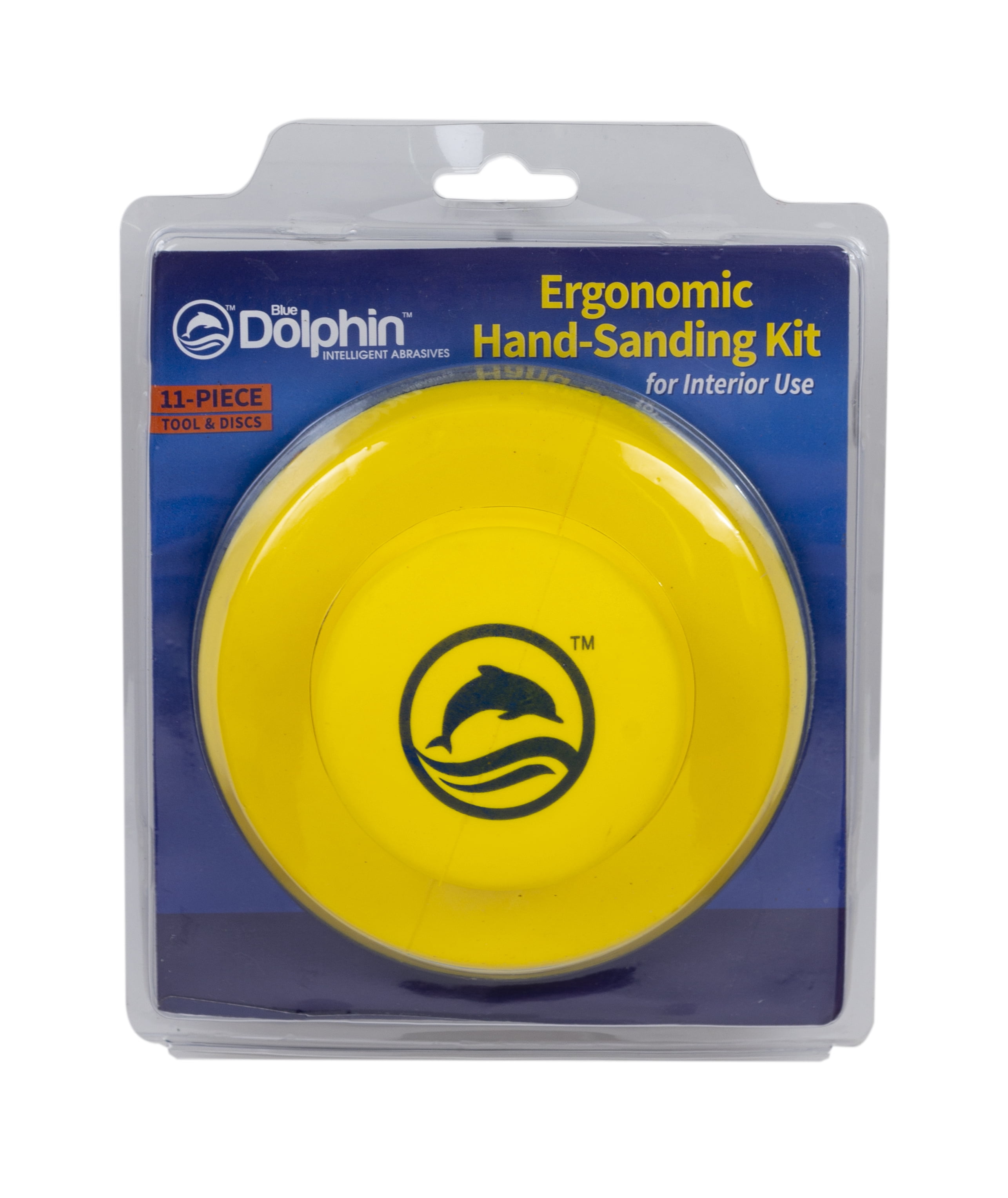 Blue Dolphin 5 x 5 Po ensemble pour le ponçage à la main - 11 Pièces