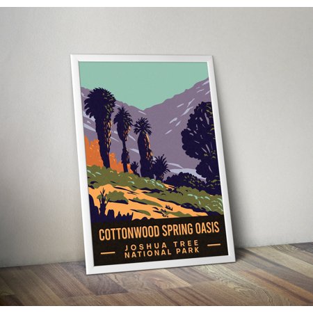 POSTER Cottonwood Springs Oasis Poster Bundle National Park Prints National Park gift National park poster vintage Joshua Tree-UNFRAMED