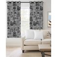 thumbnail image 2 of Farmhouse Country Blackout Curtains for Bedroom/Living Room, Thermal Insulated Kitchen Curtains, Vintage French Garden Horse Swan Grommet Darkening Window Treatment Drapes 52"x72"x2, 2 of 8