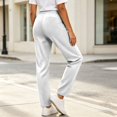 thumbnail image 4 of HJYCHN Straight Leg Pants Women Zip Closure Pleated Side Pockets Regular Fit Solid Color Womens Pants, 4 of 7