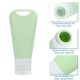 thumbnail image 3 of Botellas de viaje de silicona de 4 piezas Unique Bargains para artículos de tocador de 3 oz Botellas de viaje a prueba de fugas Contenedor de tamaño de viaje Azul, Verde, Verde claro, Amarillo, 3 of 7
