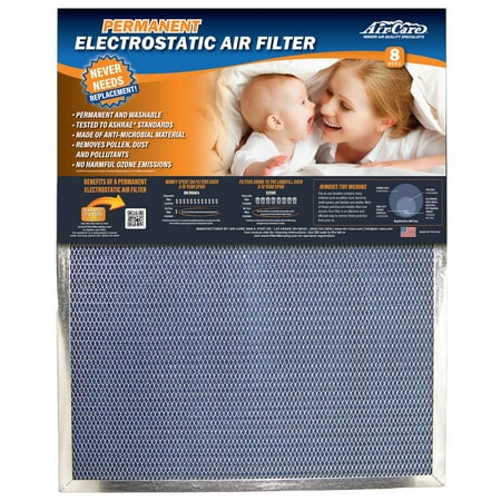 Air-Care 18&#34; x 25&#34; x 1&#34; Permanent Washable Electrostatic Air Filter