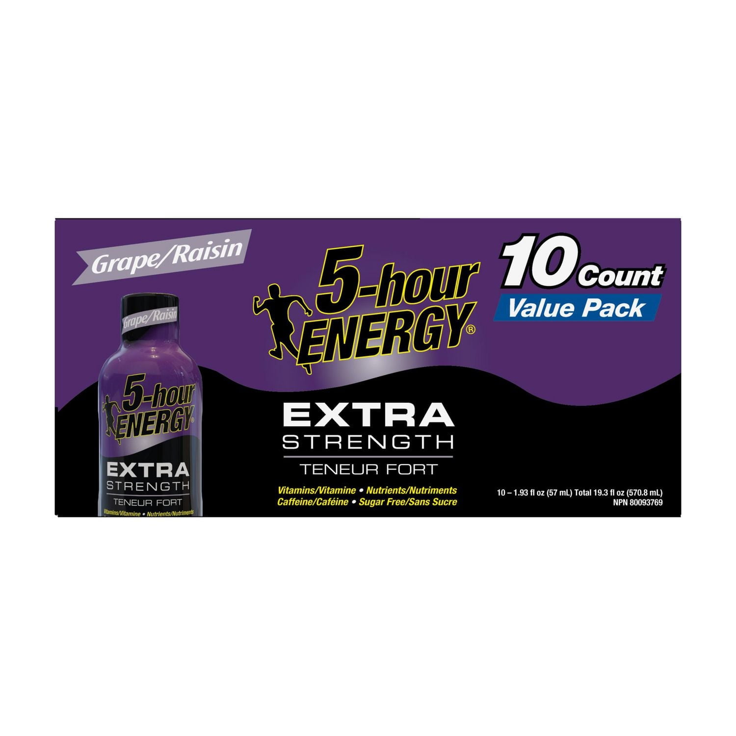 5 Hour Energy Extra Fort Raisins 10x57ml