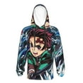 thumbnail image 7 of Demon Slayer Youth Active Sweatshirt Printing Casual Pullover Hoodies Winter Fall Clothes Outerwear Small, 7 of 7