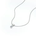 thumbnail image 3 of Captivating 0.33 Carat Teardrop Diamond Pendant Necklace In 18K White Gold Plating Over Silver, 3 of 4