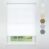 Linen Avenue Cordless Cellular Light Filtering Shade 58 3/4 W x 48 H, White (Arrives 1/4" Narrower)