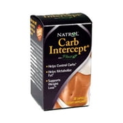 Natrol Carb Intercept Carb Blocker With Phase 2 Starch Neutralizer Weight Loss Capsules, 30 Ct