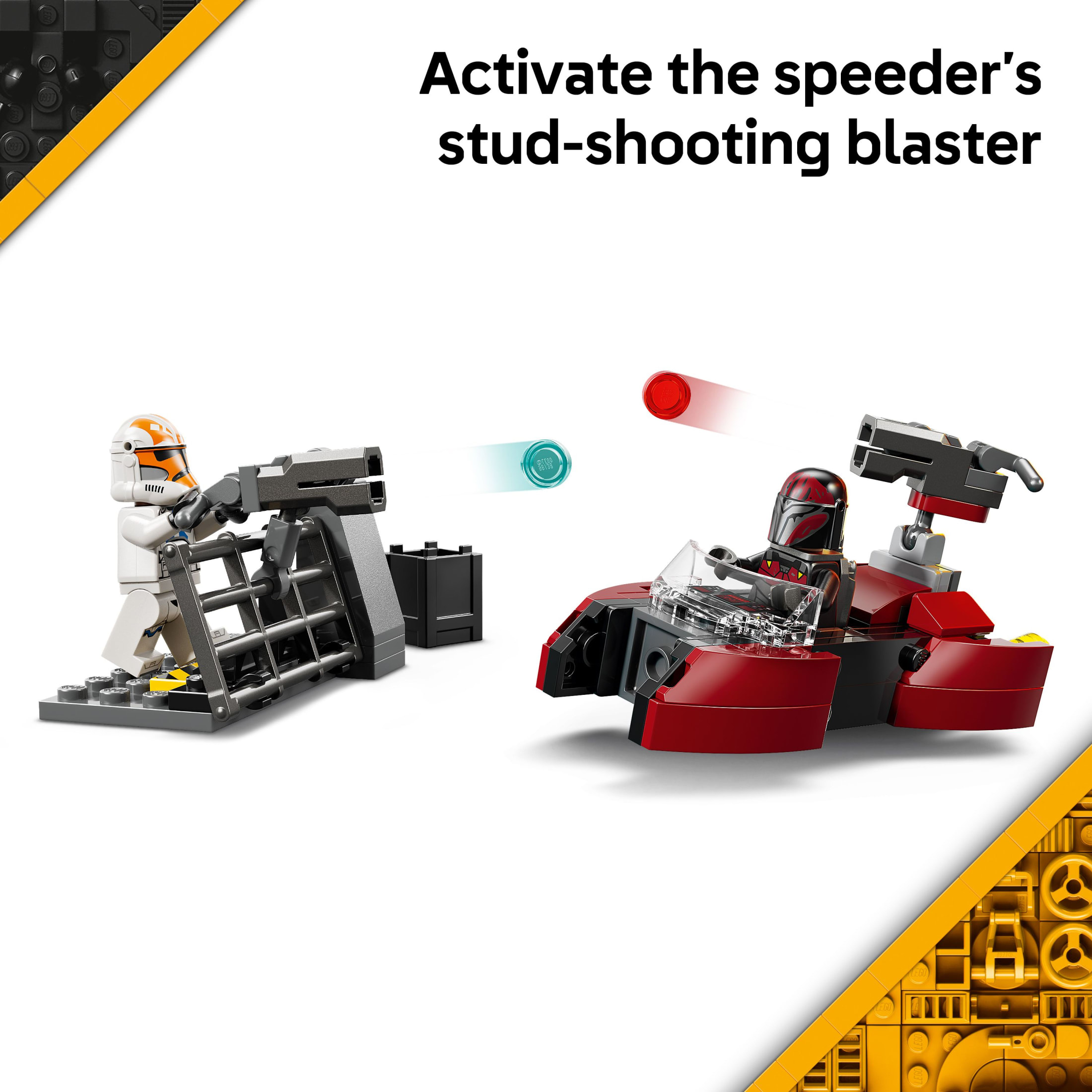 LEGO Star Wars Asedio de Mandalore Paquete de Batalla Juguete de Construcción para Niños y Niñas - Set de juego de simulación de The Mandalorian con 4 minifiguras de personajes para niños y fans, de 6+ años - Idea de regalo para cumpleaños - 75449 4