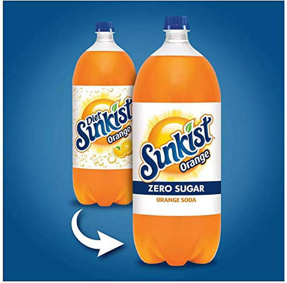 4-Pack Diet Sunkist Orange Soda 2 Liter Bottles 4 Pack, Best Party Drink