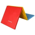 thumbnail image 1 of BalanceFrom 6ft x 2ft x 1.5in 3-Panel All-Purpose Folding Gymnastics Mat, Multicolored, 1 of 10