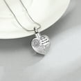 thumbnail image 4 of Now She Flies With Hummingbird - Sunflower and Hummingbird Cameo Love Heart Urn Pendant for Ashes Necklace for Cremation Ashes Holder Memorial Jewelry, 4 of 7