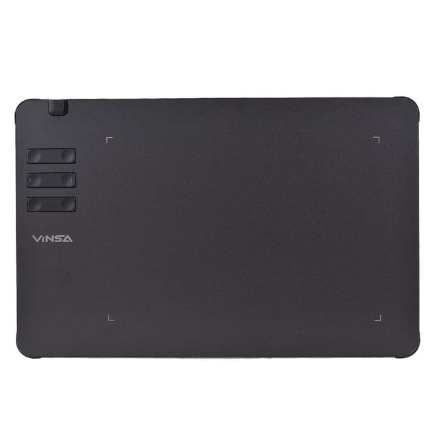 VinSa T605 Graphics Drawing Tablet 6.7''x4.2'' 8192 Pressure Levels Battery-free Stylus Black