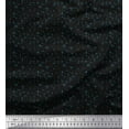 thumbnail image 1 of Soimoi Moss Georgette Fabric Dots Shirting Print Fabric by The Yard 42 Inch Wide, 1 of 3