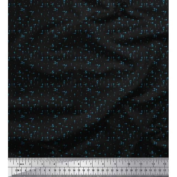 Soimoi Cotton Jersey Fabric Dots Shirting Printed Fabric 1 Yard 58 Inch Wide