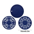 thumbnail image 3 of Fiudx Almohadilla Aislante, Tapete de Silicona Resistente a Altas Temperaturas para Cazuela, Mantel Individual Antideslizante E Impermeable, Protector de Mesa Decorativo, Uso Versátil En La Cocina, E, 3 of 6