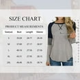 thumbnail image 3 of SHIBEVER Womens Tops Long Sleeve T shirts Casual Fall Clothing Fashion Crew Neck Striped Shirt Tunic Tops Color Block Top Blouses Light Gray S, 3 of 10