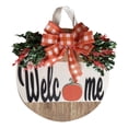 thumbnail image 2 of Kumdkd 12" Eye-Catching Pumpkin Welcome Sign - Seasonal Home Decor for Front Doors & Walls (Halloween/Thanksgiving), 2 of 9