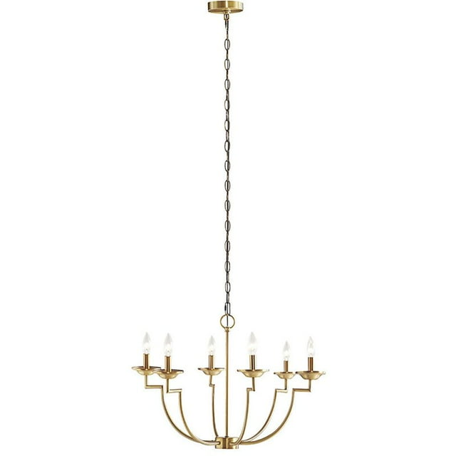 Hampton Hill Savor Traditional Metal Chandelier in Gold Finish