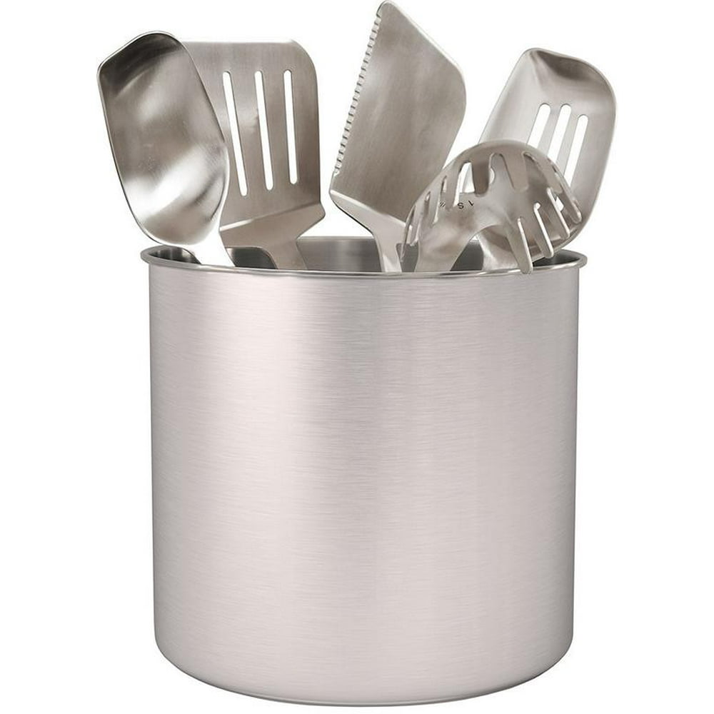 Estilo Stainless Steel Utensil Holder, Jumbo 7 x 7 inches Walmart