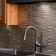 thumbnail image 7 of FASÄDE Waves Decorative Vinyl Backsplash 15 sq ft Kit in Brushed Nickel, 7 of 7