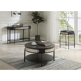 thumbnail image 4 of ACME Table de Canapé Ovale en Bois avec Étagère Inférieure en Noir, 4 of 5