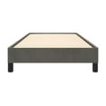 thumbnail image 5 of Dark Gray Twin Bed Frame 39.4x74.8in, Upholstered Platform Bed - Modern Bedroom Furniture, Sturdy Wood Slat Support, Easy Assembly, 5 of 9