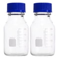 thumbnail image 1 of 2 Pcs Bouteilles en Verre Réutilisables Bouteilles de Stockage Graduées pour Laboratoire 250ml, 1 of 6
