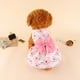 thumbnail image 4 of FloreceBien - Paquete de 2 vestidos para perros, faldas para mascotas, ropa para perros pequeños, vestidos con lazo para cachorros, para niñas y gatos, 4 of 5