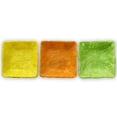 thumbnail image 3 of Set of 3 Green, Orange & Yellow Sisal Silk Trays 7 Inches, 3 of 4