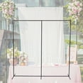 thumbnail image 5 of Square Metal Wedding Arch Frame Backdrop Flower Balloon Stand Free Standing, 5 of 6