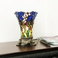 thumbnail image 3 of RADIANCE Goods Tiffany-Style 1 Light Floral Antique Brass Table Lamp 11" Tall, 3 of 3