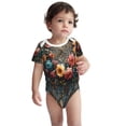 thumbnail image 2 of Xecao Floral Dreamcatcher Elegance Pattern Baby Climbing Bodysuit Short Sleeve Onesie Unisex 0-12 Months Baby Shirt Newborn Outfits Crotch snap design-12 Months, 2 of 6