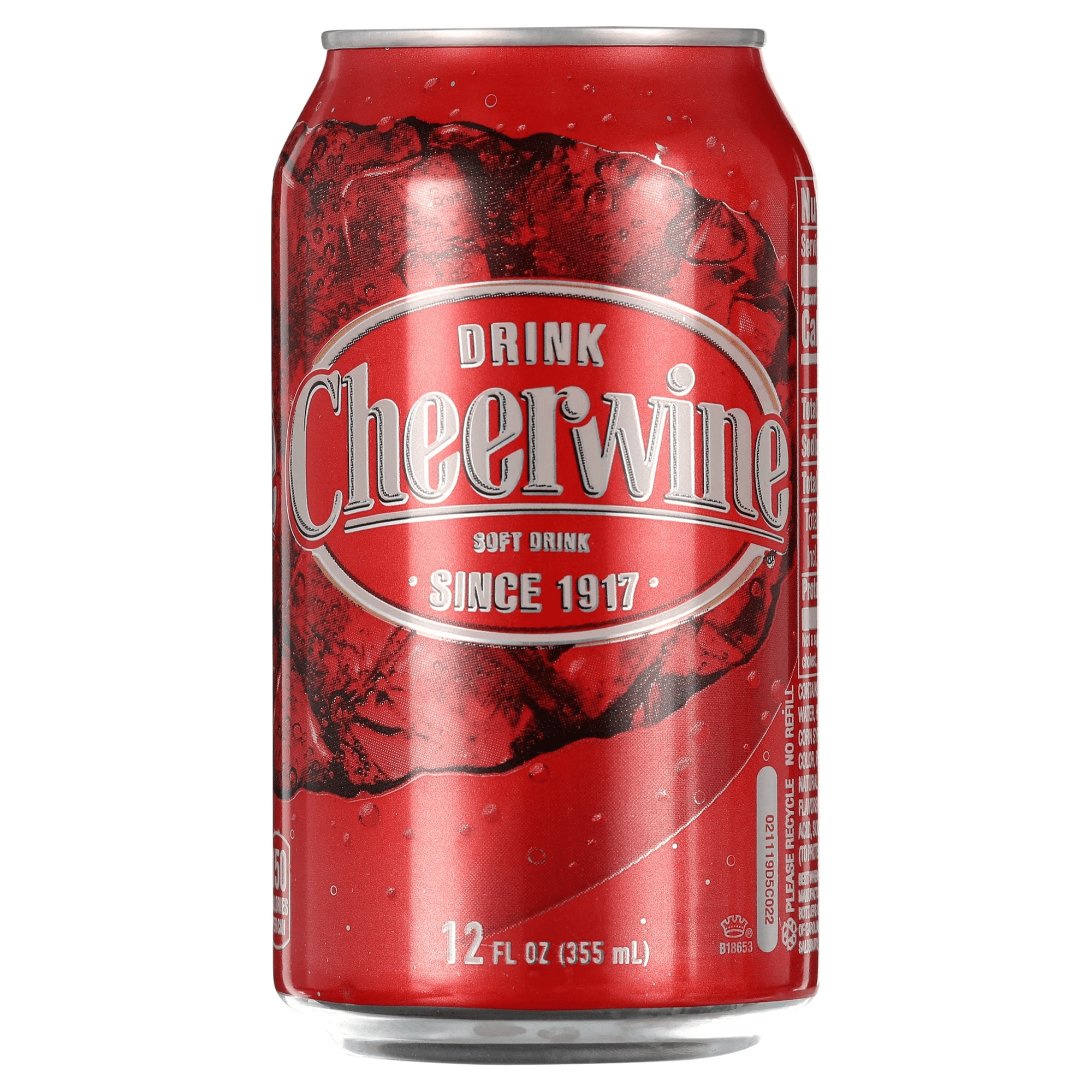 Cheerwine Cherry Fridge Pack Soft Drink, 12 Ounce (Pack of 18)