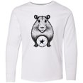 thumbnail image 3 of Inktastic Soccer Funny Capybara Long Sleeve Youth T-Shirt, 3 of 5