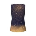 thumbnail image 5 of Gaeub Gold Black Glitter Women's Workout Tank Tops Lightweight Sleeveless Shirts for Women for Athletic Running Tennis Yoga - Large, 5 of 9