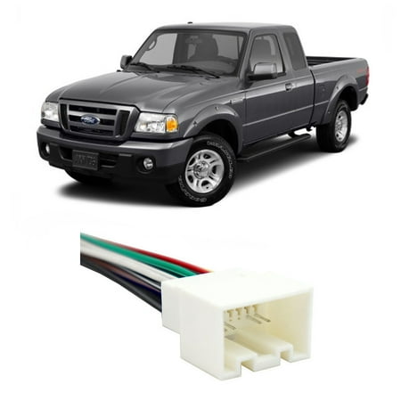Ford Radio Adapter - Ford Ranger 1998-2011 Factory Stereo to Aftermarket Radio Harness Adapter