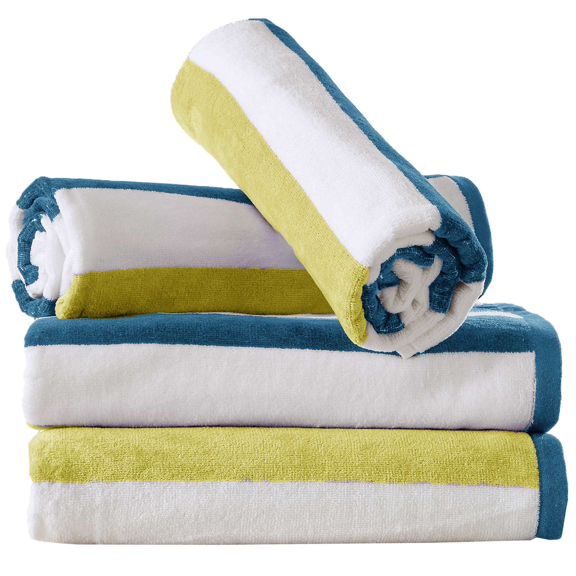 Great Bay Home Reversible Cabana 4Pack Beach Towel