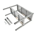 thumbnail image 4 of Stainless Steel Shelf 72'' x 11.8'' x 23.6'' Commercial Adjustable Double Shelf, Stainless Steel Overshelf for Prep & Work Table Restaurant Bar Utility Room Kitchen & Garage, 4 of 10