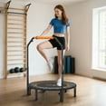 thumbnail image 2 of Soozier Trampoline de Rebond 40 Pouces pour Adulte avec Poignée Ajustable, Orange, 2 of 10