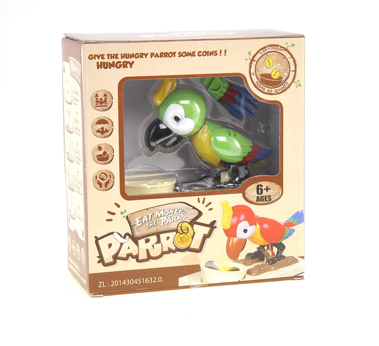PlayWorld PennyPincher Parrot Coin Bank - Green