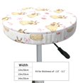 thumbnail image 2 of Smile Cute French Bulldog Round Bar Stool Seat Covers, Elastic Round Chair Cover Stool Seat Slipcover Bar Stool Cushions Round Pad for 12-14 inch, 2 of 5