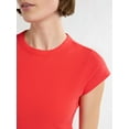 thumbnail image 5 of Free Assembly Women's and Women's Plus Cap Sleeve Tee, Sizes XS-4X, 5 of 7