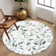 thumbnail image 2 of Green Plant 7FT Round Area Rugs for Living Room Eucalyptus Leaf Farm Watercolor Ultra-Thin Non-Slip Round Rugs Machine Washable Low Pile Circle Carpet for Bedroom Kitchen Nursery, 2 of 9