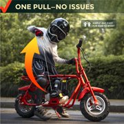 FRP 40cc Mini Bike Gas Powered 4-Stroke Off Road Dirt Bike for Teens, Youth Pocket Bike with Pull Start & Disc Brake, 18 MPH Max Speed (Red)