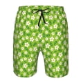 thumbnail image 4 of Naloa Daisies Flowers Men's Beach Shorts, Surfing shorts, Swim trunks, Quick Dry Swim Trunks for Surfing Beach Fun - Medium, 4 of 9